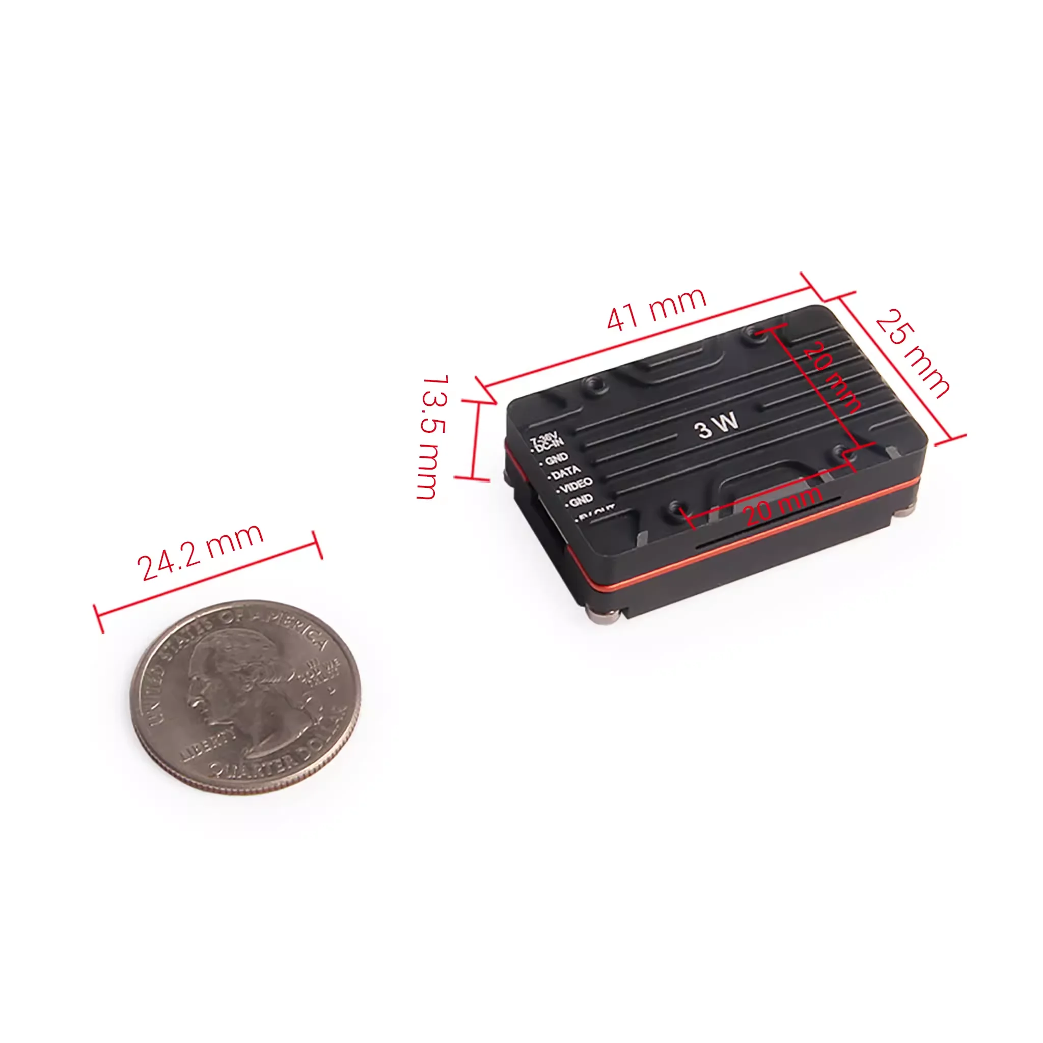 Holybro Atlatl HV 5.8G 3W Transmisión de vídeo VTx de alta potencia para multirotores y alas fijas: largo alcance, baja latencia