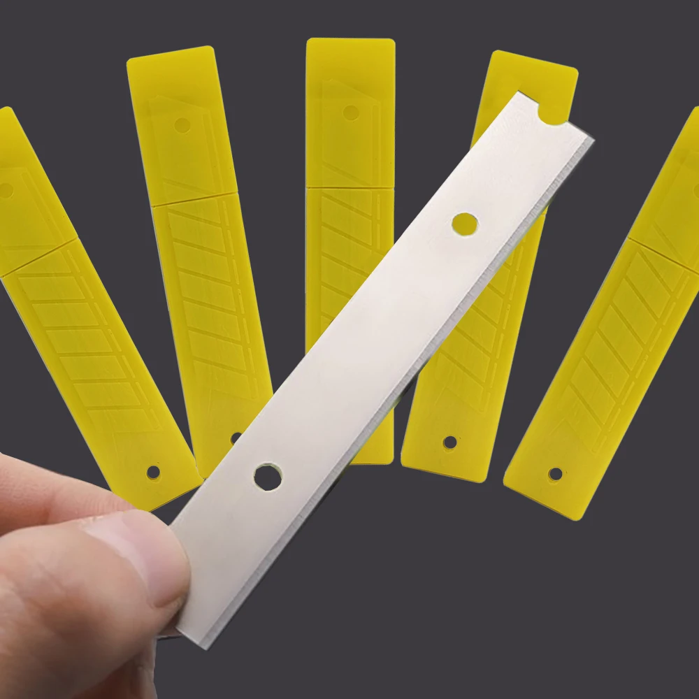 

50ps 4 Inch Stainless Steel Silver Cleaning Scraper Blade for Ceramic Floor Glue Sticker Spatula Ice Shovel Spare Blades E36
