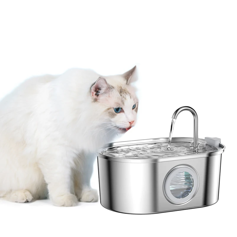 Katzen wasser brunnen Nauty paws 3,2 l Edelstahl Haustier Wassersp ender automatischer Hund Wassersp