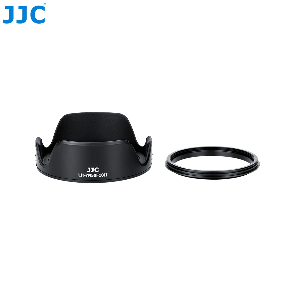 JJC Reversible  Flower Lens Hood Shade for For Yongnu YN 50mm f/1.8 II Lens Non-glare Camera Lens Hood