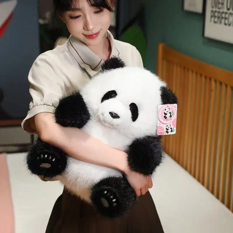 Simulation Kawaii HuaHua Fubao Giant Panda Doll Cute Stuffed Animals Charmingly Naive Fatty Bear Soft Kids Plush Toys Home Decor