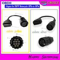 OBD2 Adapter for BMW Motorcycle 10Pin to 16Pin Compatible with R1200GS R1250GS S1000RR NineT K1600 Diagnostic Scan Tool Cable
