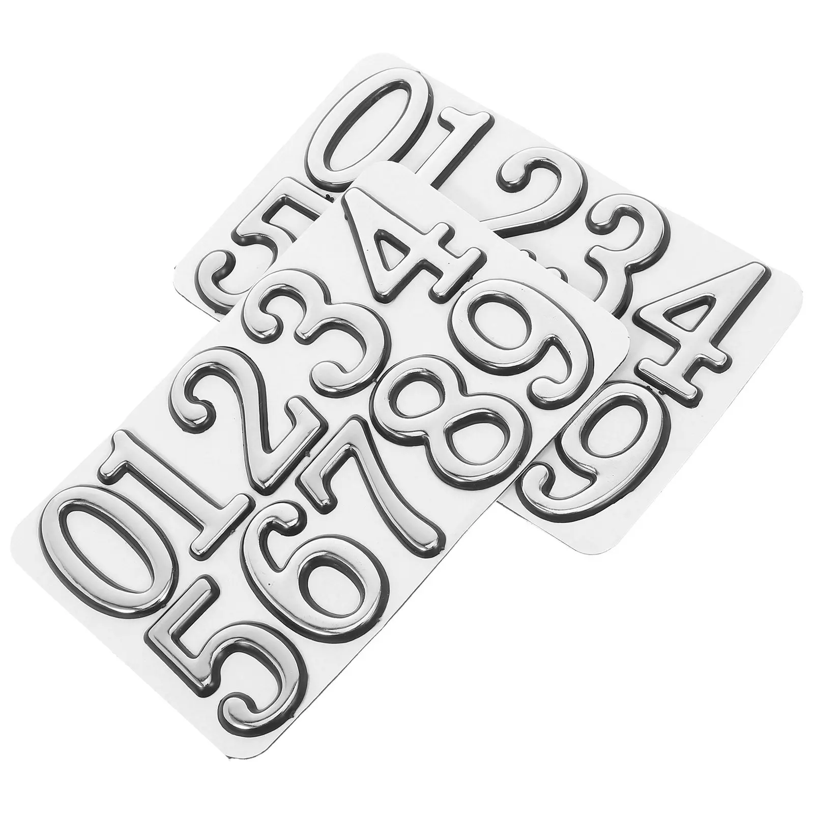 2Sets Mailbox Number Stickers 0-9 Self-Adhesive Waterproof House Numbers Outdoor Use for Door Trash Bin Address Labels