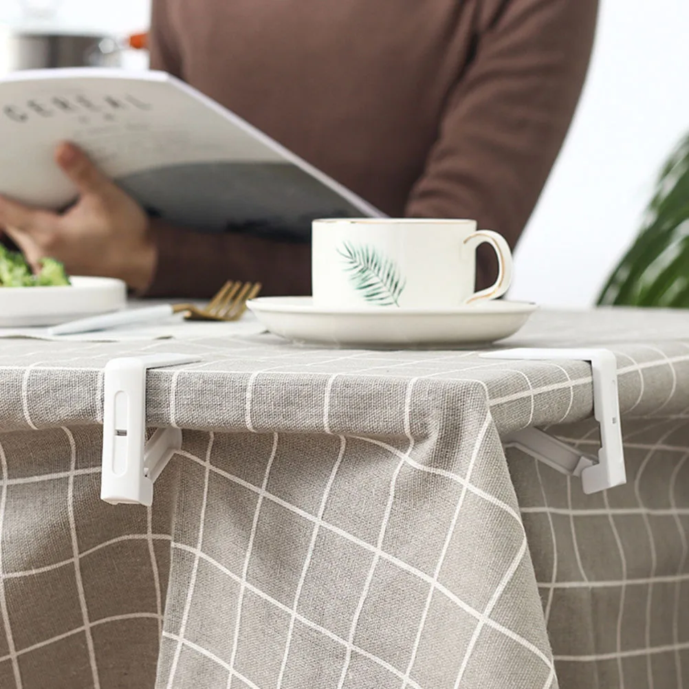 

4 шт., зажимы для скатерти, регулируемый пружинный дизайн, зажим для покрытия стола для дома, ресторана, свадьбы, вечеринки, уличного использования, скатерть