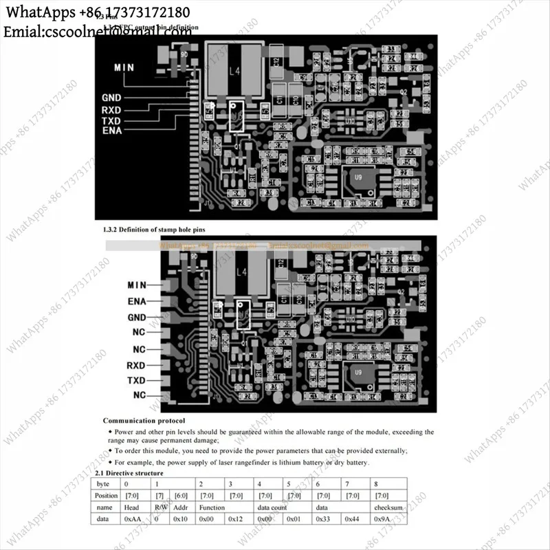 JS02 2025+ High Precision Laser Distance Measuring Module Infrared Ranging Sensor 10 Meters
