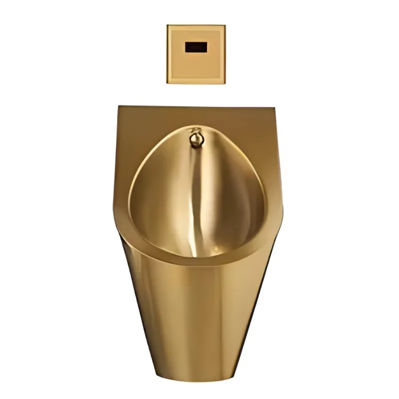 High quality stainless steel gold wall mounted urinal