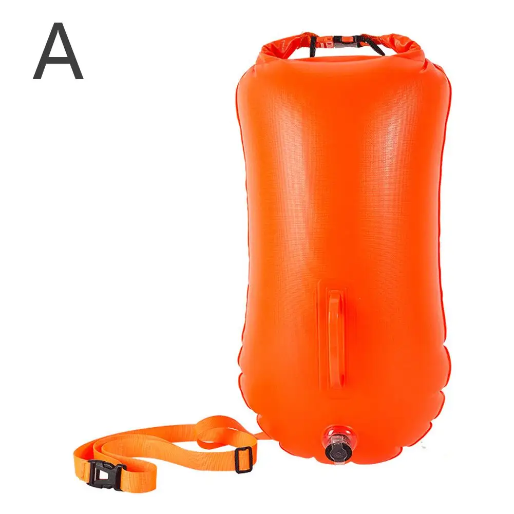 1pcs Inflatable Open Swimming Buoy Waterproof Storage Bag Supplies Bag Safety Swimming Outdoor Inflatable Swimming Float X8N5