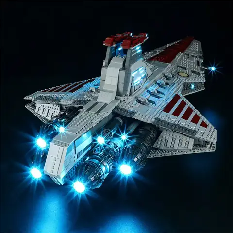 Största Venator-klassens Republic Attacks MOC 75367 Cruiser Byggset Block Klossar Leksaker för Vuxna Pojkar Julklappar Kompatibel 6 best sales Lego Venator - №4