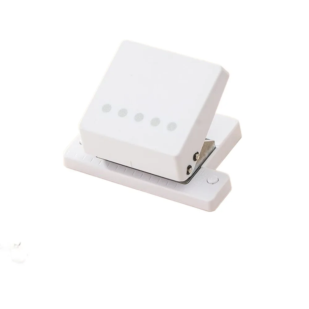 

Handheld 5 Hole Punching Machine DIY Mini Size 5 Hole Puncher Accurate Punching Anti Slip Loose Leaf Book Page Stitcher
