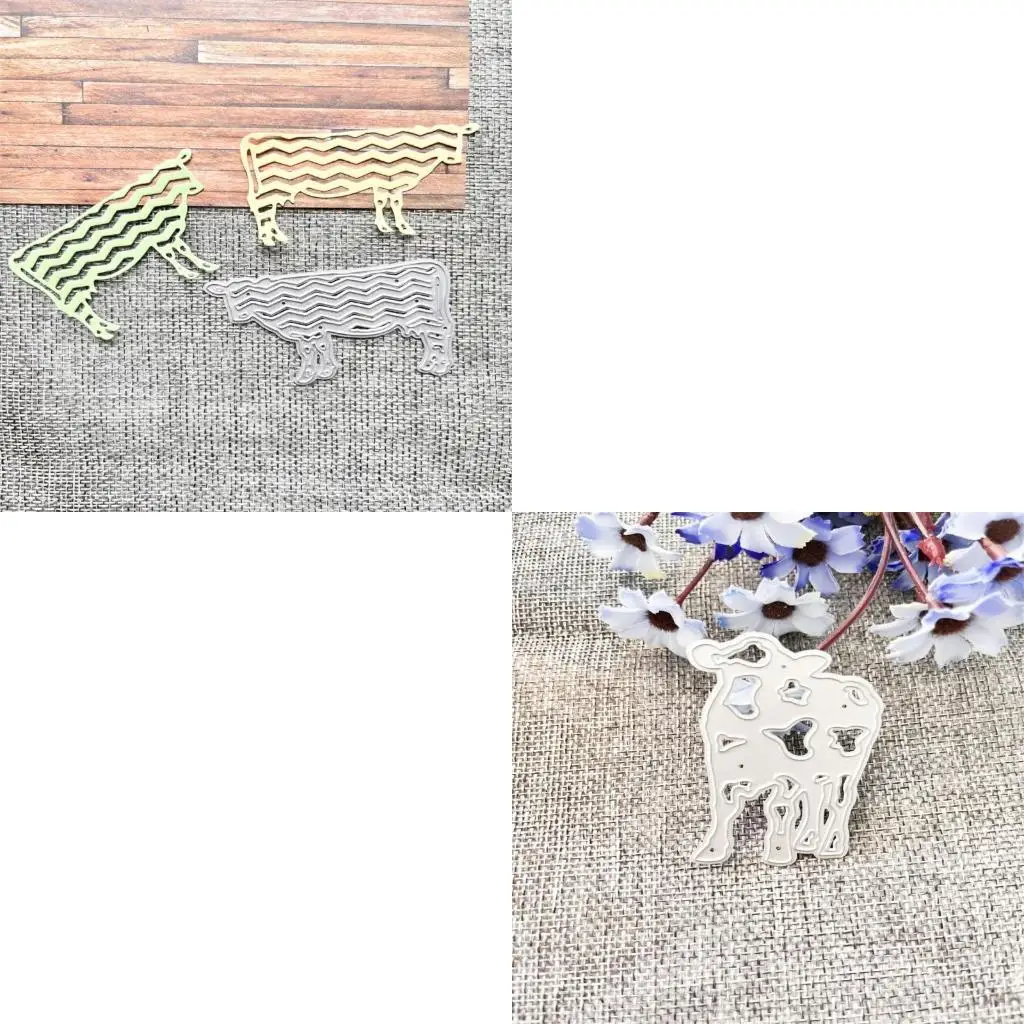 62KD Cow Metal Cutting Dies Stencils for DIY Scrapbooking Decorative Embossing Paper