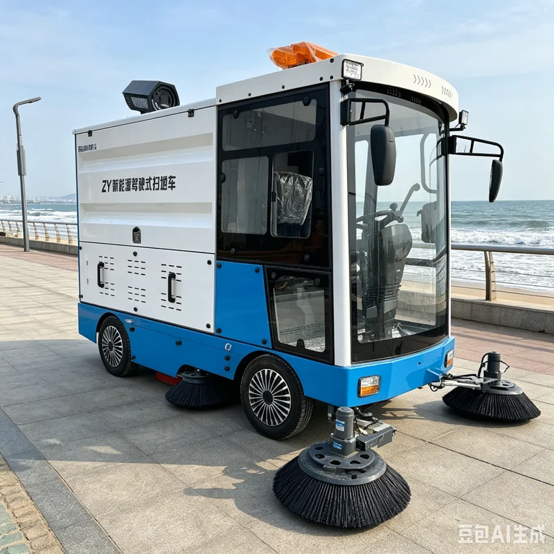 YG Customized Electric New Semi Enclosed Sweeper With Dual Disc Brakes For Campus Cleaning