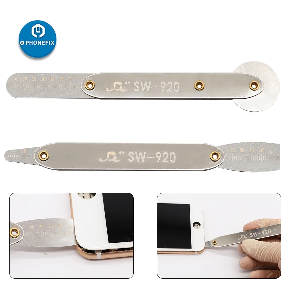 Herramienta de reparación de pantalla, abridor de 2 piezas, barra de palanca de hoja de acero inoxidable para ordenador, tableta, PC, Smartphone