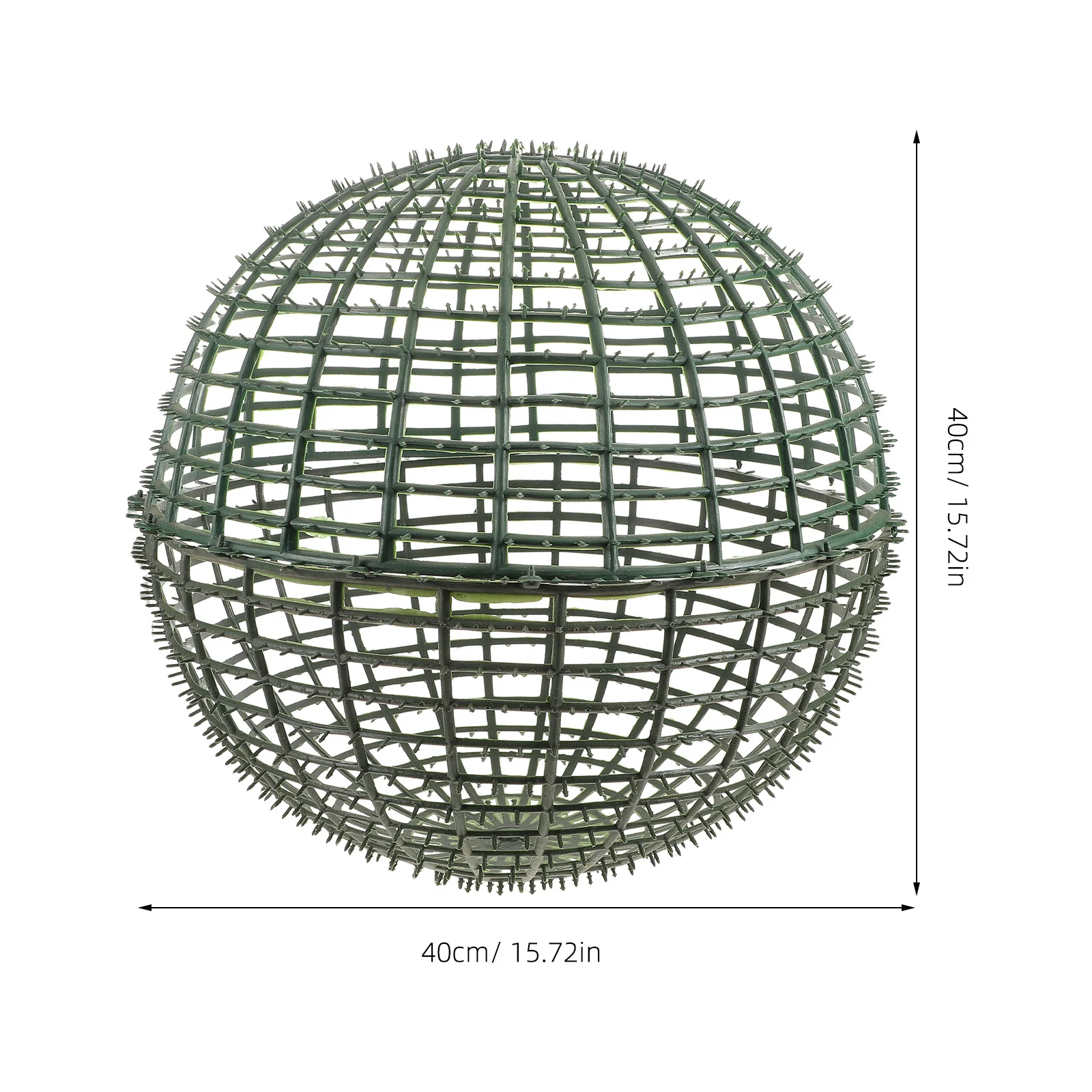 40 سنتيمتر توبياري الكرة الإطار قفص فو العشب الكرة دعم رف الزفاف حديقة ديكور المنزل تشكيلة زهور حامل إطارات توبياري #6