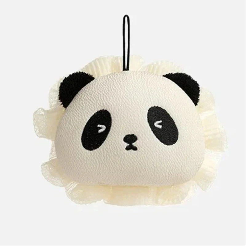 Cute Cartoon Bath Pouf, Shower Sponge Scrubber Loofah for Gentle Exfoliating & Rich Lather