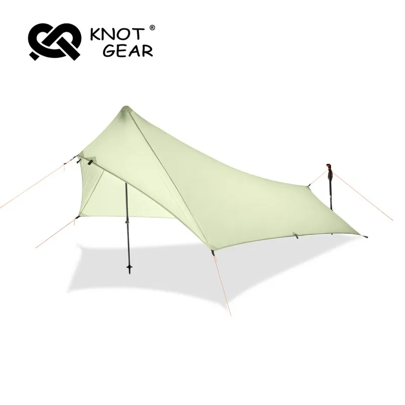 Knot XunShan Outdoor Camping Trap Ultralight Portable Mini Single Player Without Pole Tent 20D Nylon Rainproof Awning