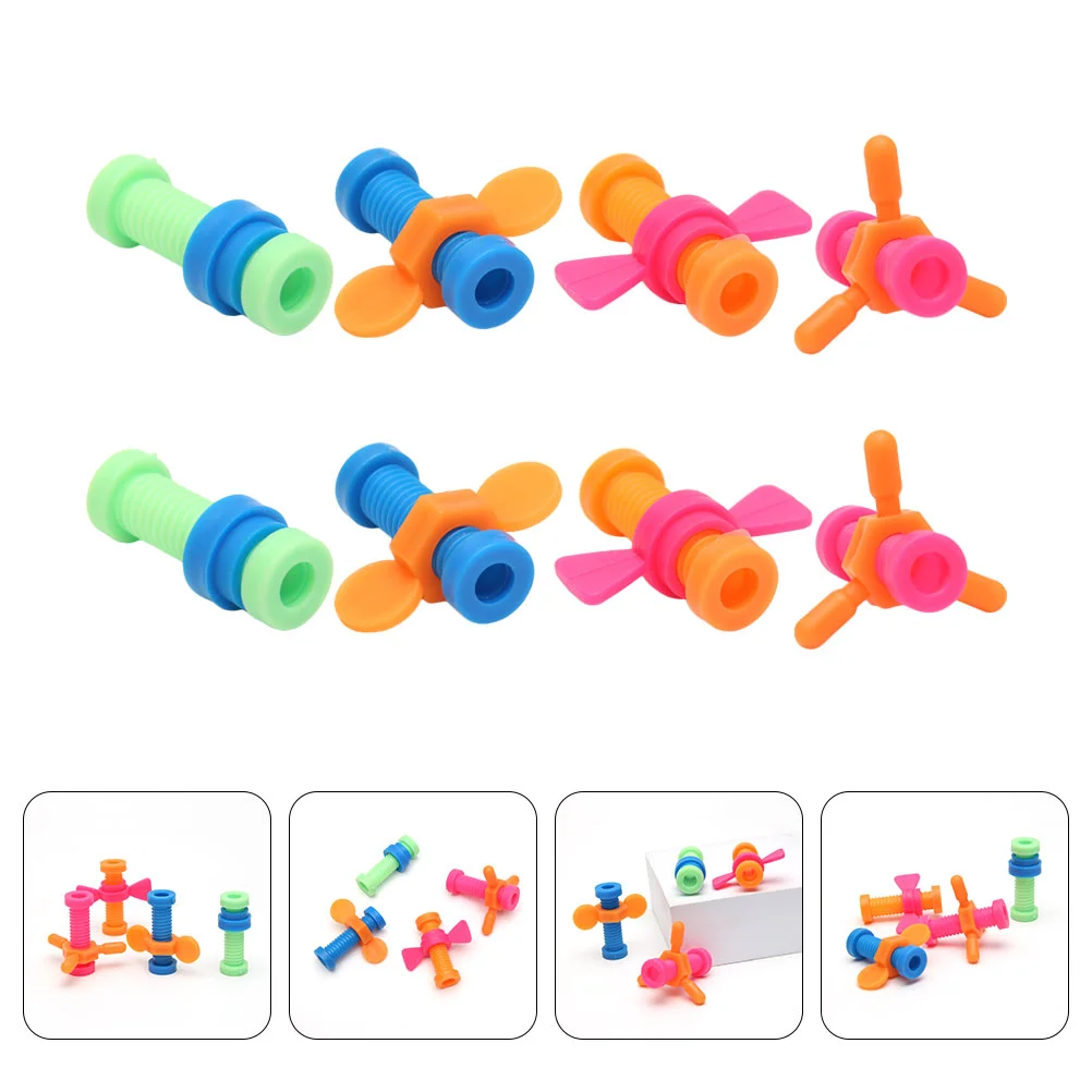 8 Pcs The Bubble Pressure Relief Rotary Screw Office Toy Rotating Abs Toys