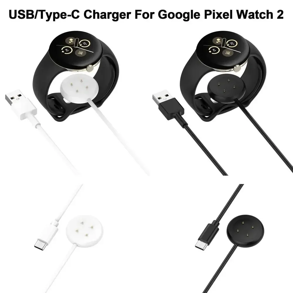 Cable de carga magnético USB tipo C para Google Pixel Watch 2, adaptador de Cable de carga, base de alimentación para Google Pixel Watch 2, accesorios