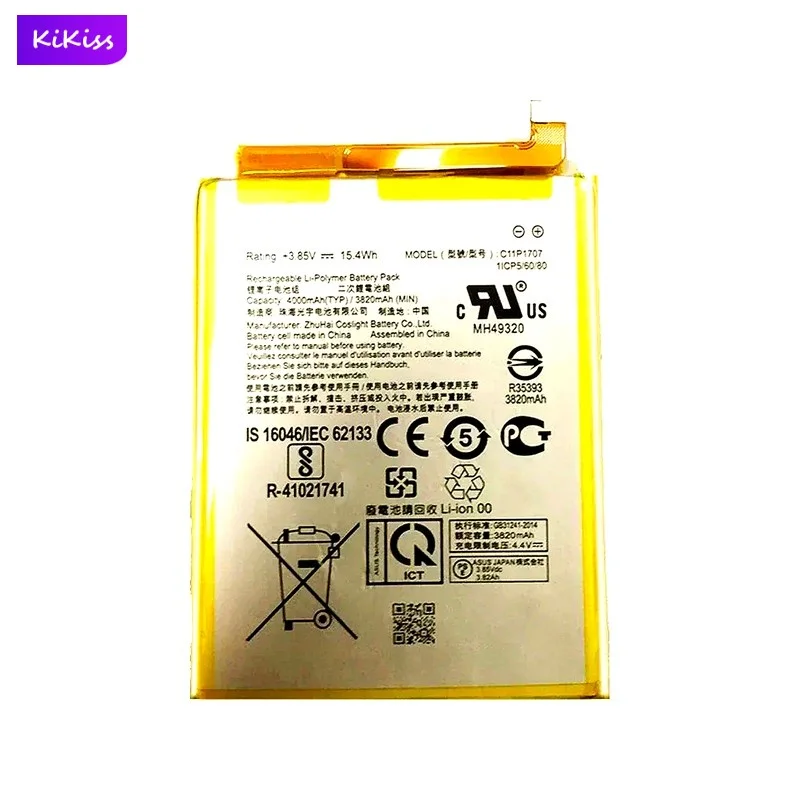 C11P1707 Mobile Phone Battery For ASUS Zenfone Max M1 ZB555KL X00PD 4000mAh Real Capacity