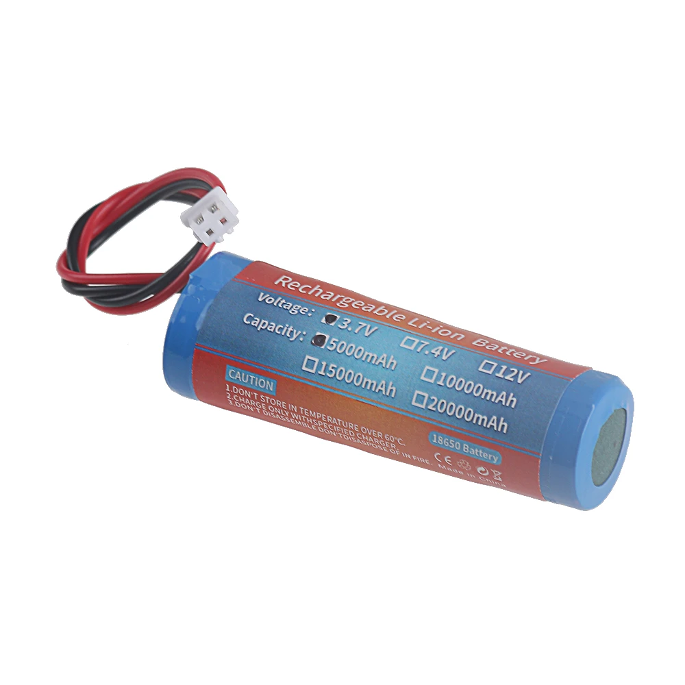 3.7V 18650 5000mah with wiresLithium ion rechargeable Battery for Flashlight Bluetooth speaker Hair Clipper Led Light Toy Car