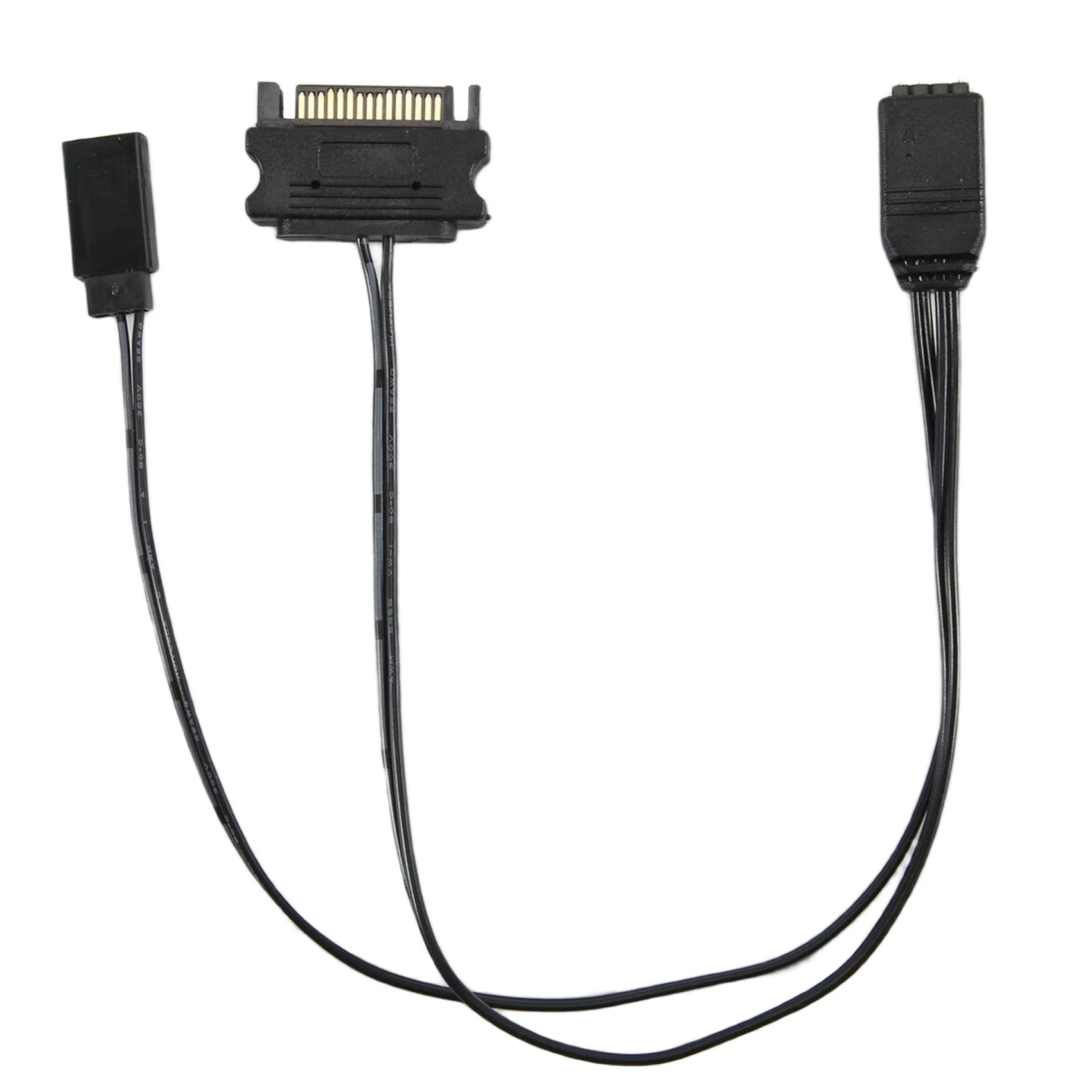 ABGN Computer ARGB Controller PC Case RESET Control Sata to ARGB Reset Power Cable PC 5V 3Pin Lighting Controller Black