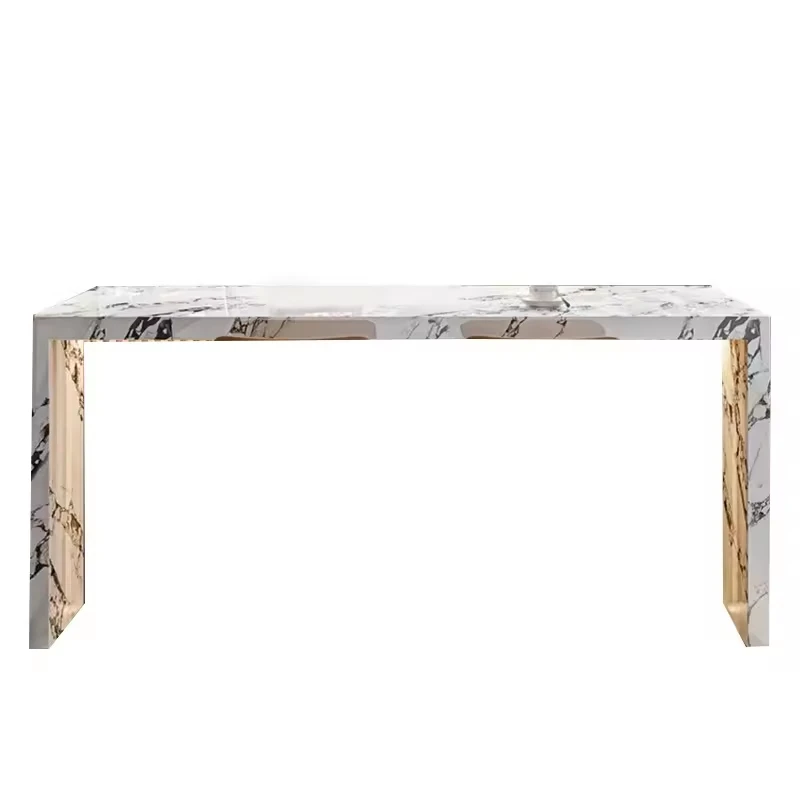 Simple kitchenette island design picture Modern marble countertops Stone kitchen island