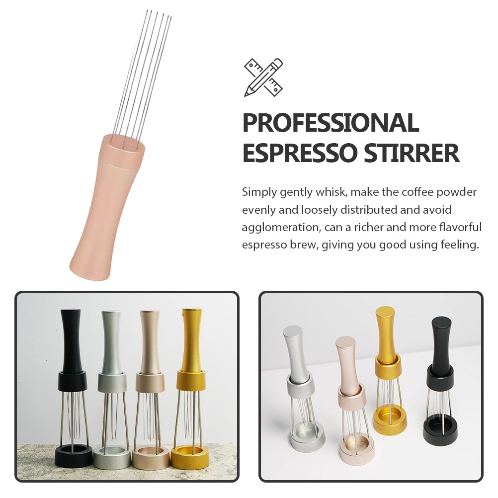 

Stainless Steel Powder Espresso Distribution Tool Non-Stick Rust Resistant Easy Clean Kitchen Accessories Metal Espresso Stirrer