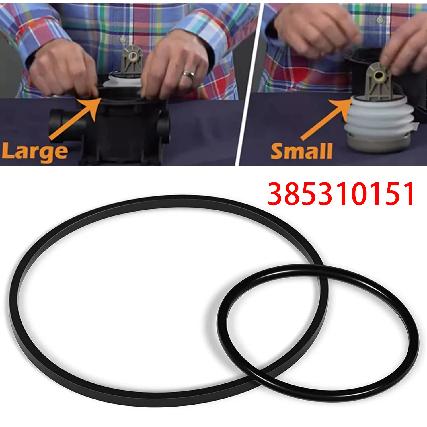 

MX (2 Pcs) 385310151 Marine L&S O-Rings Kit Replacement for Dometic S Series and T Series Pumps Boats Tools