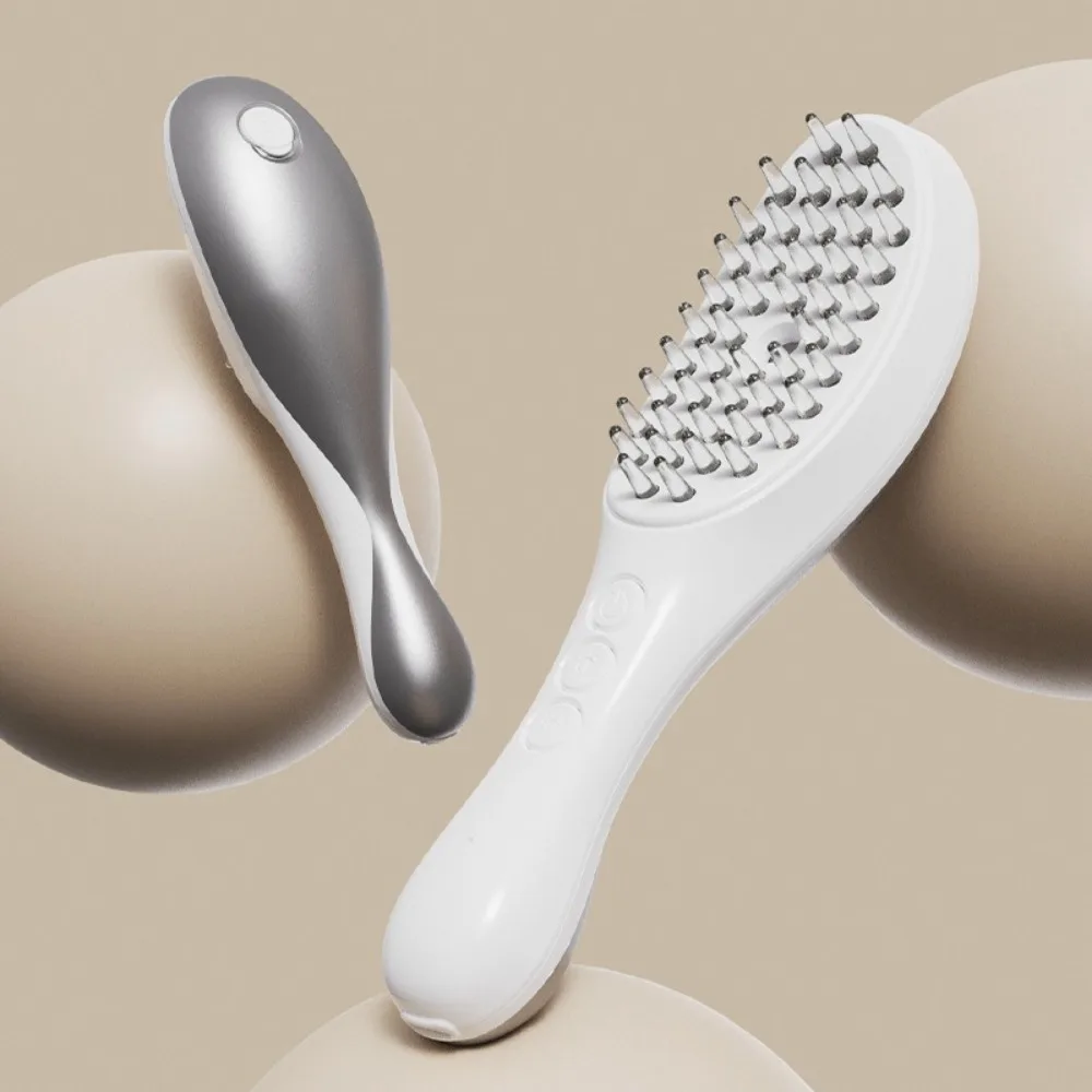 Multi-Function Electric Spray Hair Brush Red Blue Light Hair Care Spray Massage Comb Scalp Nourish Anti-Static