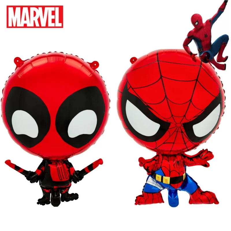 

Disney Deadpool Birthday Decorations Cartoon Foil Balloons Superhero Captain America Spiderman Boy Kids Toy Hero Party Supplies