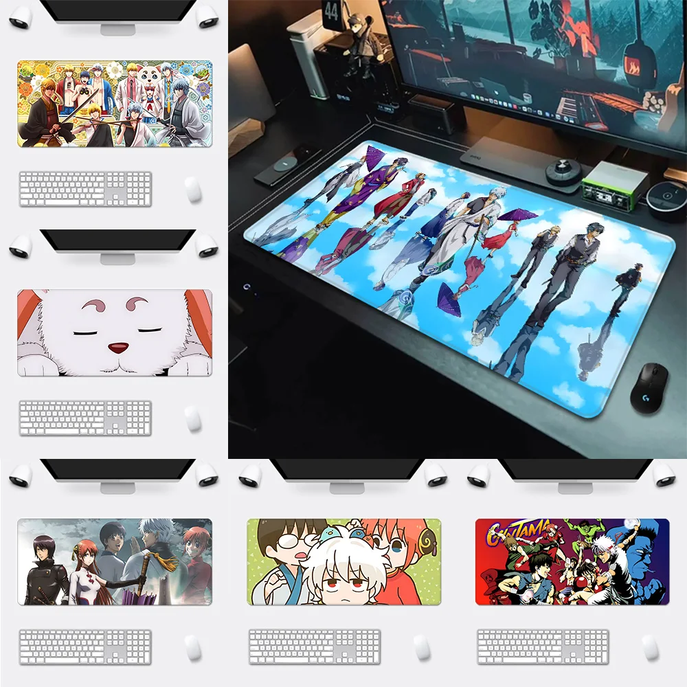 

Anime Gintama Sakata Gintoki Mousepad HD Printing Computer Gamers Locking Edge Non-slip Mouse Pad Keyboard PC Desk Pad