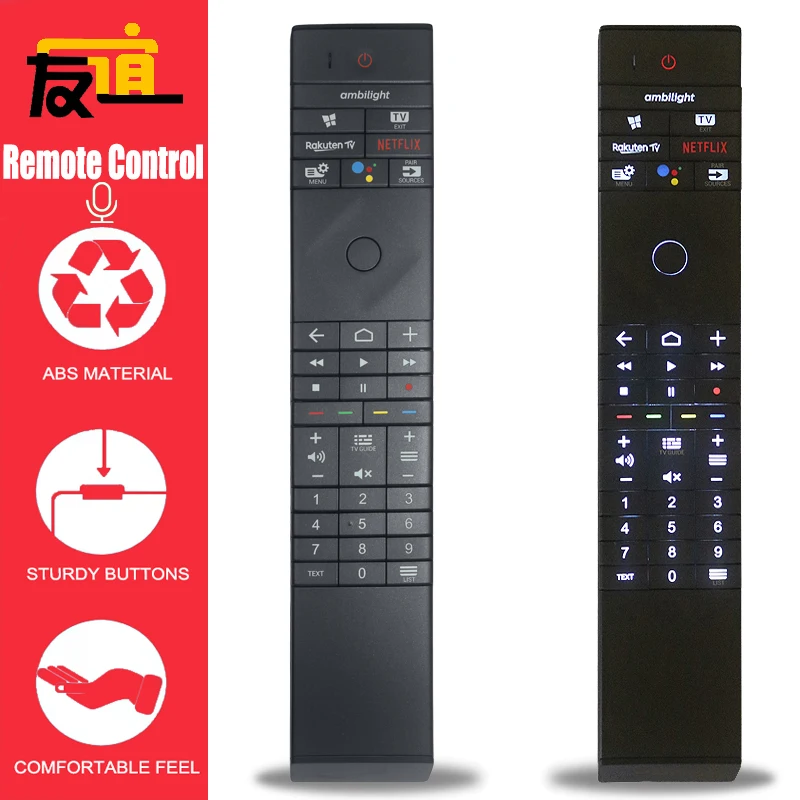 

Original 398GM10BEPHN0020SY Leather Remote Control for 50/58/65PUS8545 70PUS8545 65PUT8215 LED TV Backlit Buttons