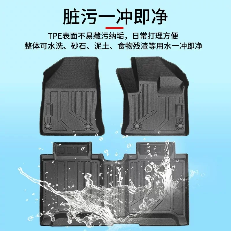 TPE Right Hand Drive Floor Mats Rear Compartment XPE Trunk For 2025 Chery Radar RD6 Waterproof Wear Resistant