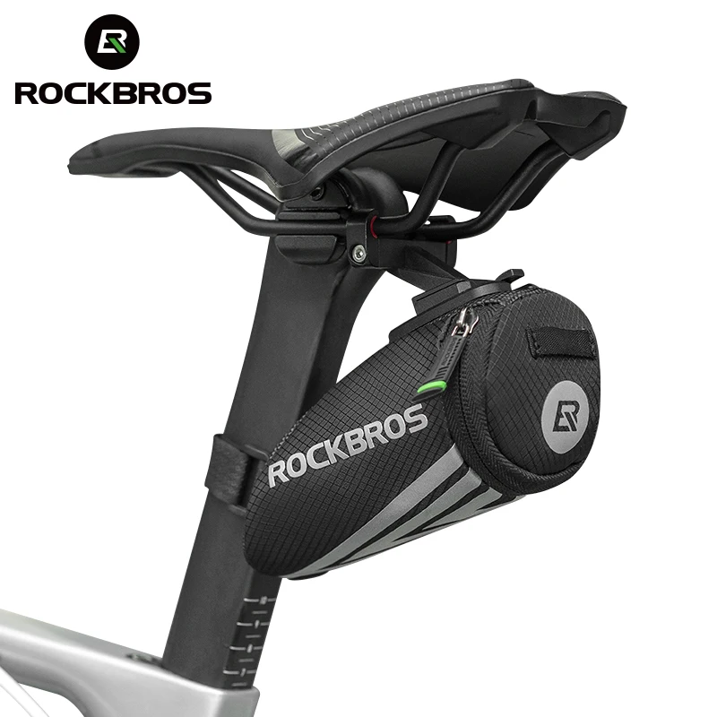 ROCKBROS-Bolsa portátil para bicicleta, bolsa de nailon para bicicleta, panniers para accesorios, reflectante, para bicicleta de montaña y carretera