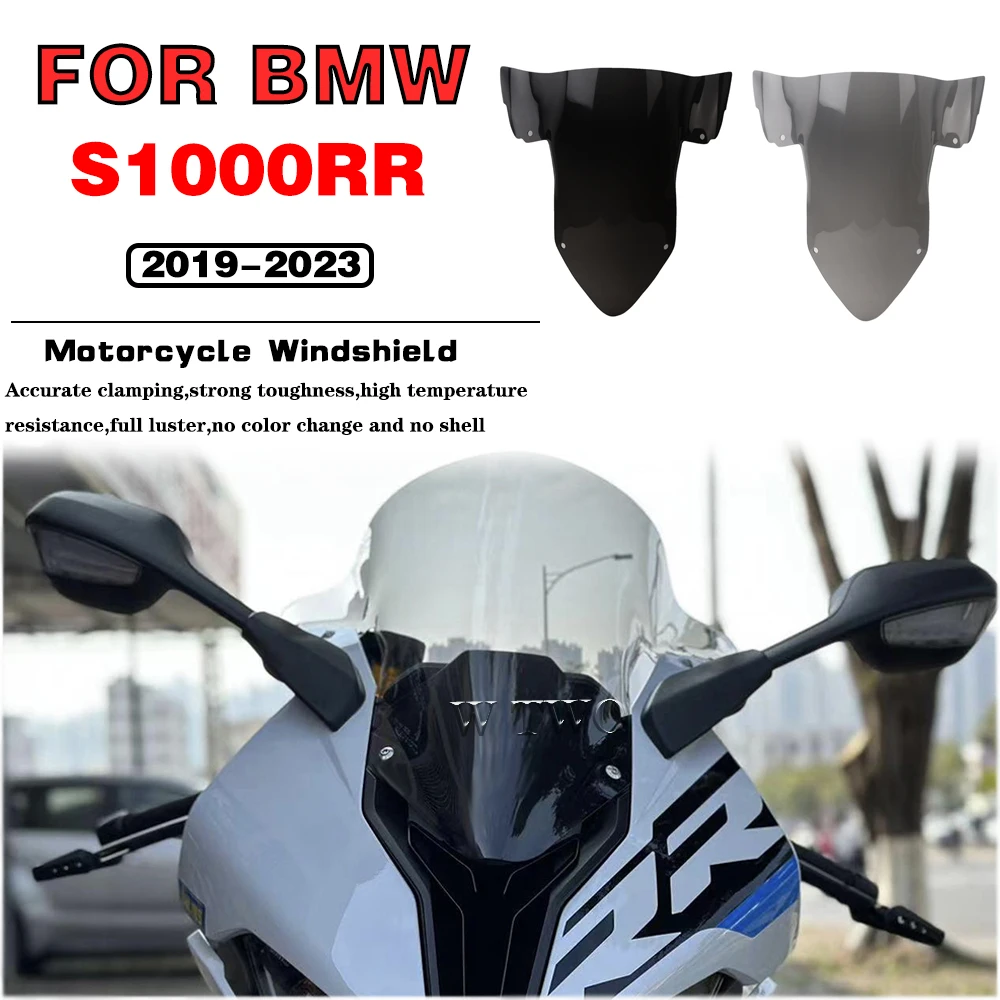 

For BMW S1000RR M1000RR 2019 2020 2021 2022 2023 Motorcycle Front Screen Windshield WindScreen Wind Spoiler Cover Protect