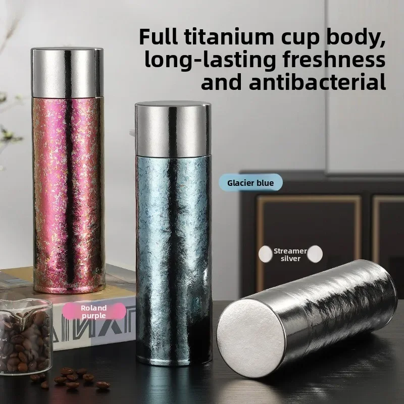500ML High-value titanium cup pure titanium vacuum flask high-end business gifts Cup gift group purchase.