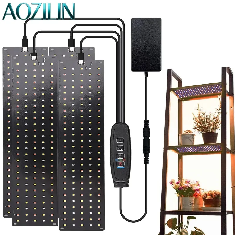 AOZILIN For Full Spectrum LED Quantum Board Grow Light Indoor Plant Growth Lamp for Succulents Hydroponics Greenhouse Vegetables