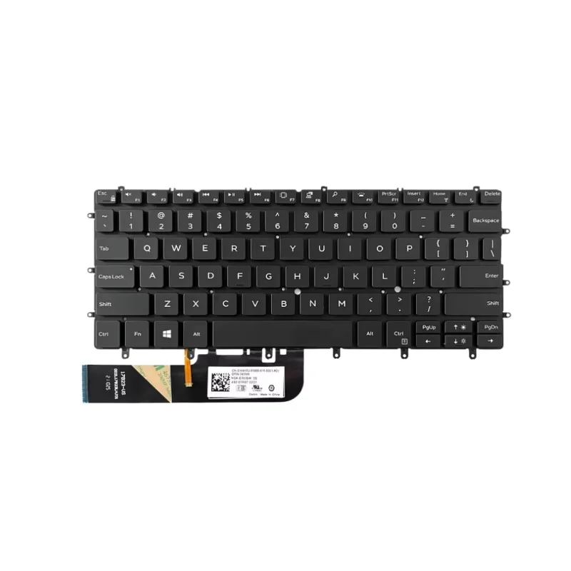 New For XPS 13 9370 9380 7390 9305 P82G Laptop Palmrest Cover C shell 0KPRW0/backlit keyboard