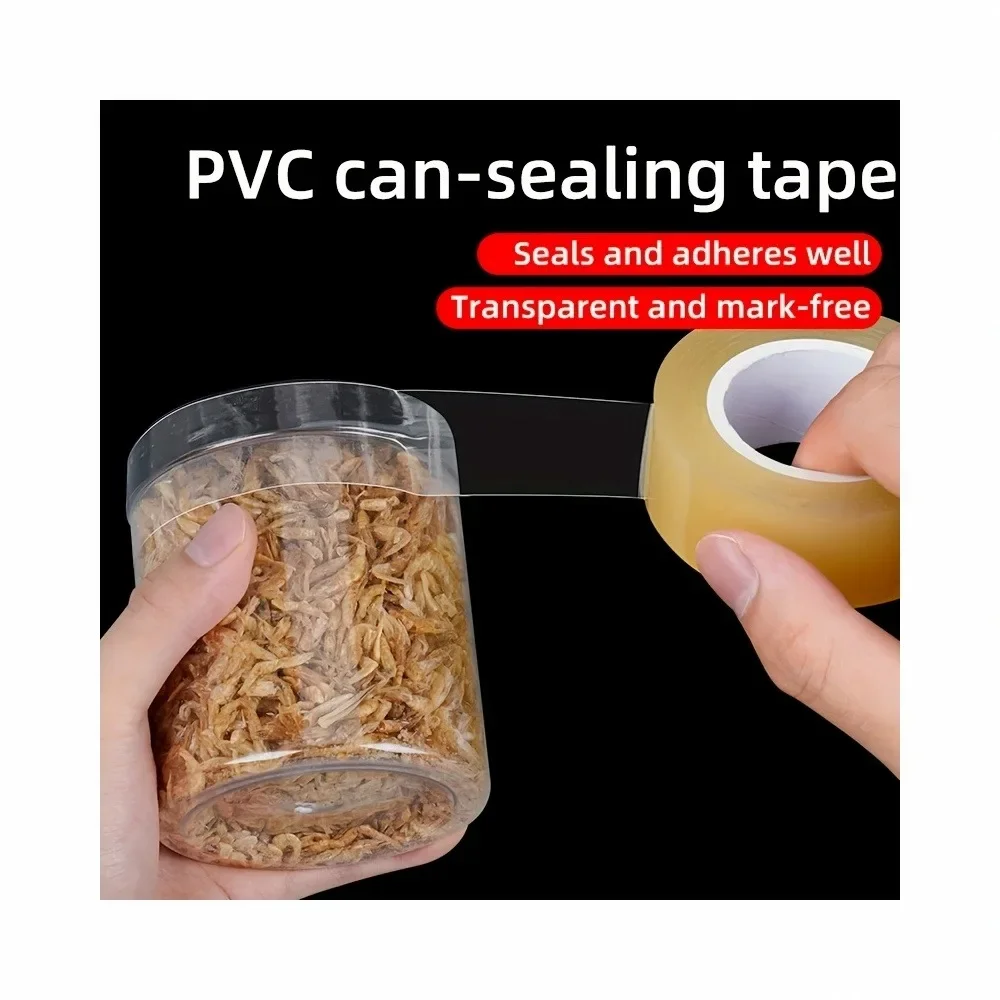 Food Grade Sealing Tape Transparent Edge Protection No Residue for Cans Biscuit Tea Candy Gift Boxes PVC Non-Food Grade