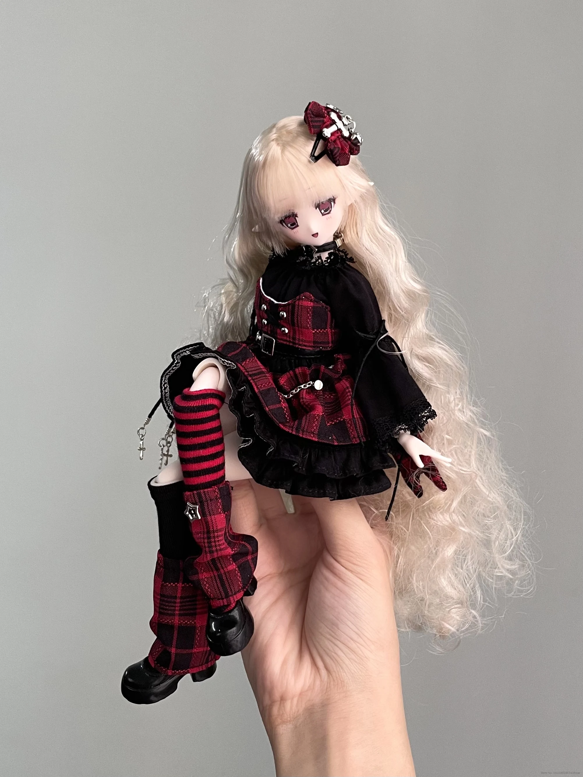 set-di-vestiti-per-bambole-bjd-1-6-ob22-ob24-stile-elettrico-street-style-dolce-abito-gotico-lolita-con-4-lunghe-balze-a-quadri-e-decorazioni-a-catena