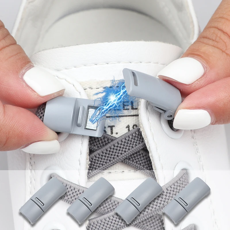 

Magnetic Lock Elastic Laces Sneakers No Tie Shoe laces elastic Shoelaces without ties Kids Adult Shoelace for Shoe accessories