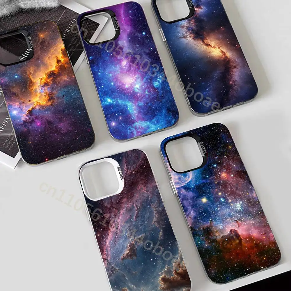 

Space For Galaxy Universe Phone Case For iPhone 17,16,15,14,13,12,11,Pro,MAX,Plus TPU Soft To Skin-friendly Cover