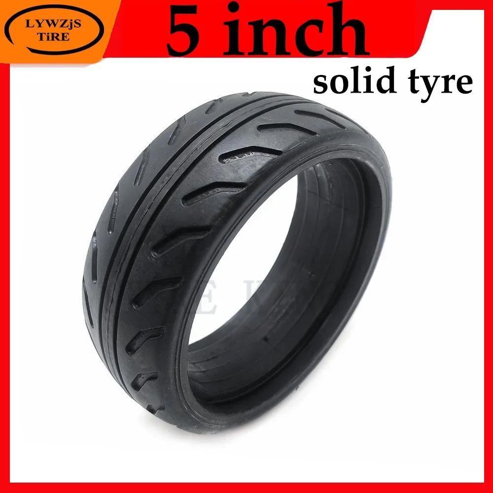 High Quality 5 Inch Solid Tyre Fast Wheel F0,jackhot,Nes Carbon Fiber Scooter Solid Tire Parts