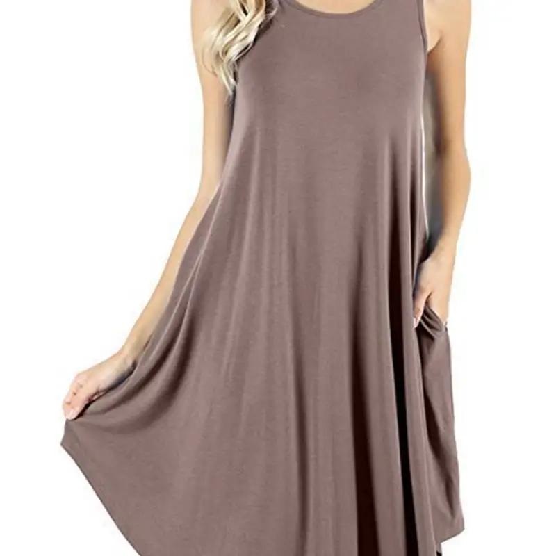 Verão Svel ket Colete Casual T-shirt Maxi Dr Transient Grande Swing Saia Feminina Faion Dr
