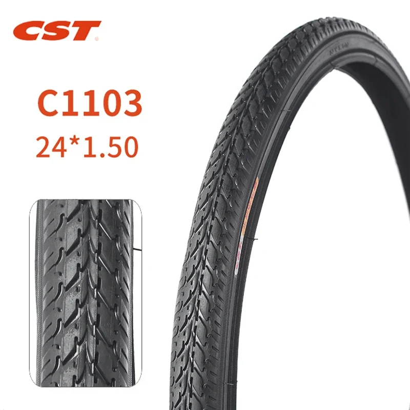 CST mountain bike tires 26x1.50 24 inches MTB Bicycle accessories 40-507 24*1.5  Antiskid and wear resistant bicycle tyre C1103