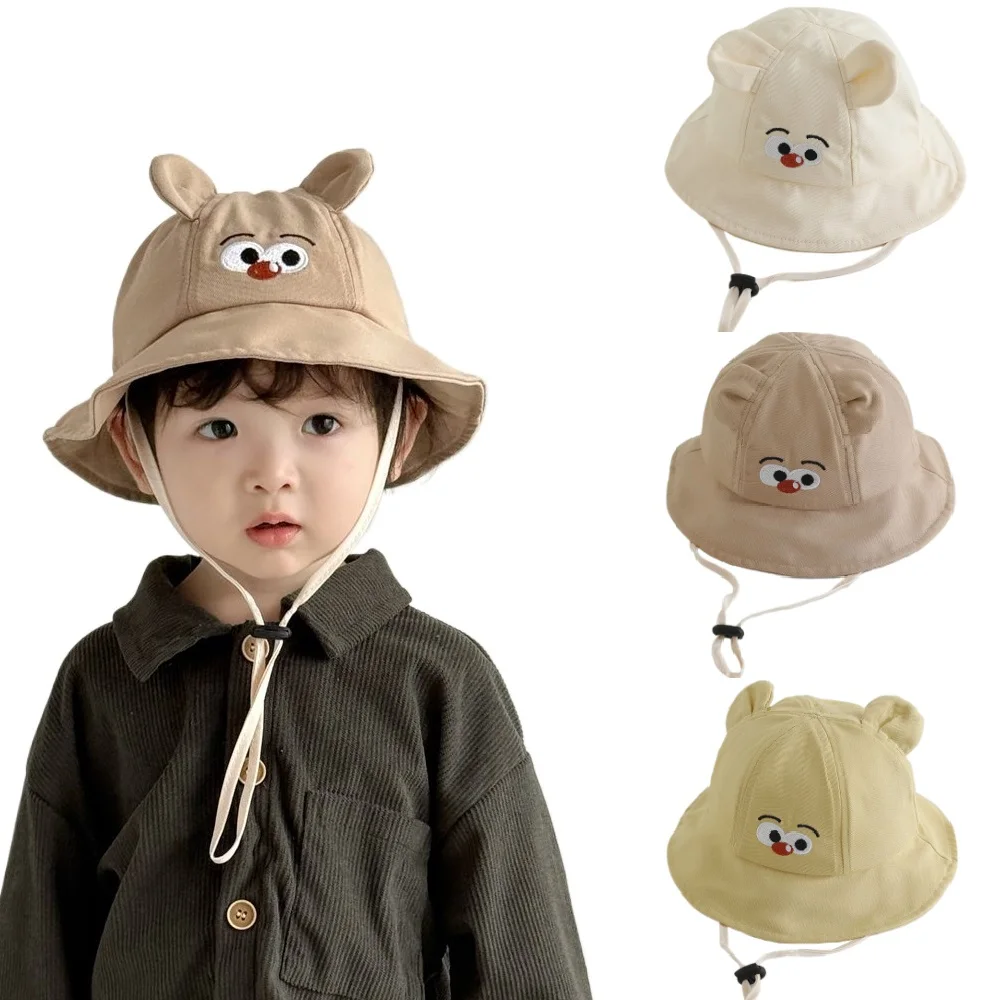 

New Panama Autumn Baby Bucket Hat for Boys Girls Cute Bird Cotton Toddler Sun Cap Children Beach Sun Hat Kids UV Protection Cap