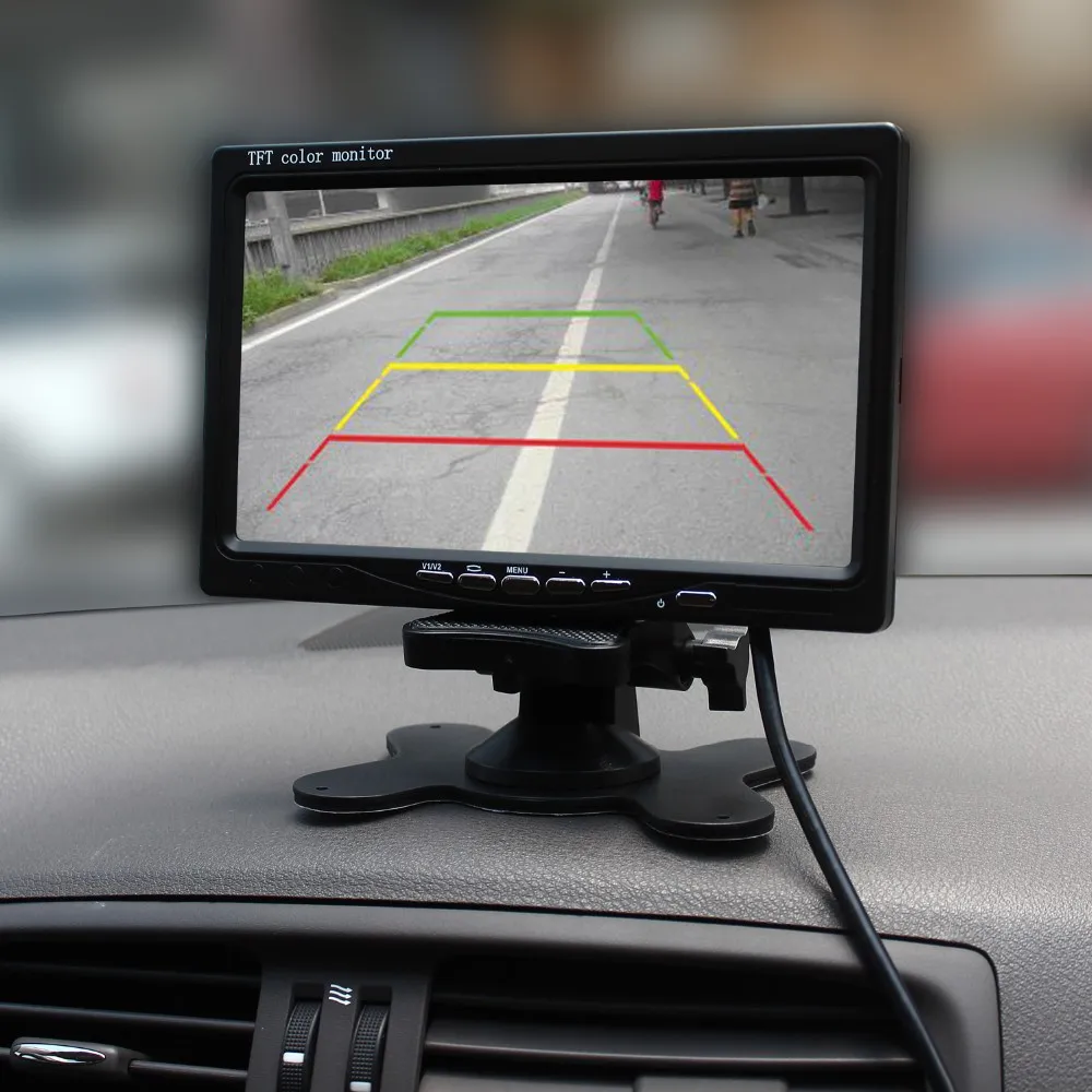 Shenzhen Factory 7 Inch Pillow TFT LCD Color Car Monitor 9-35V