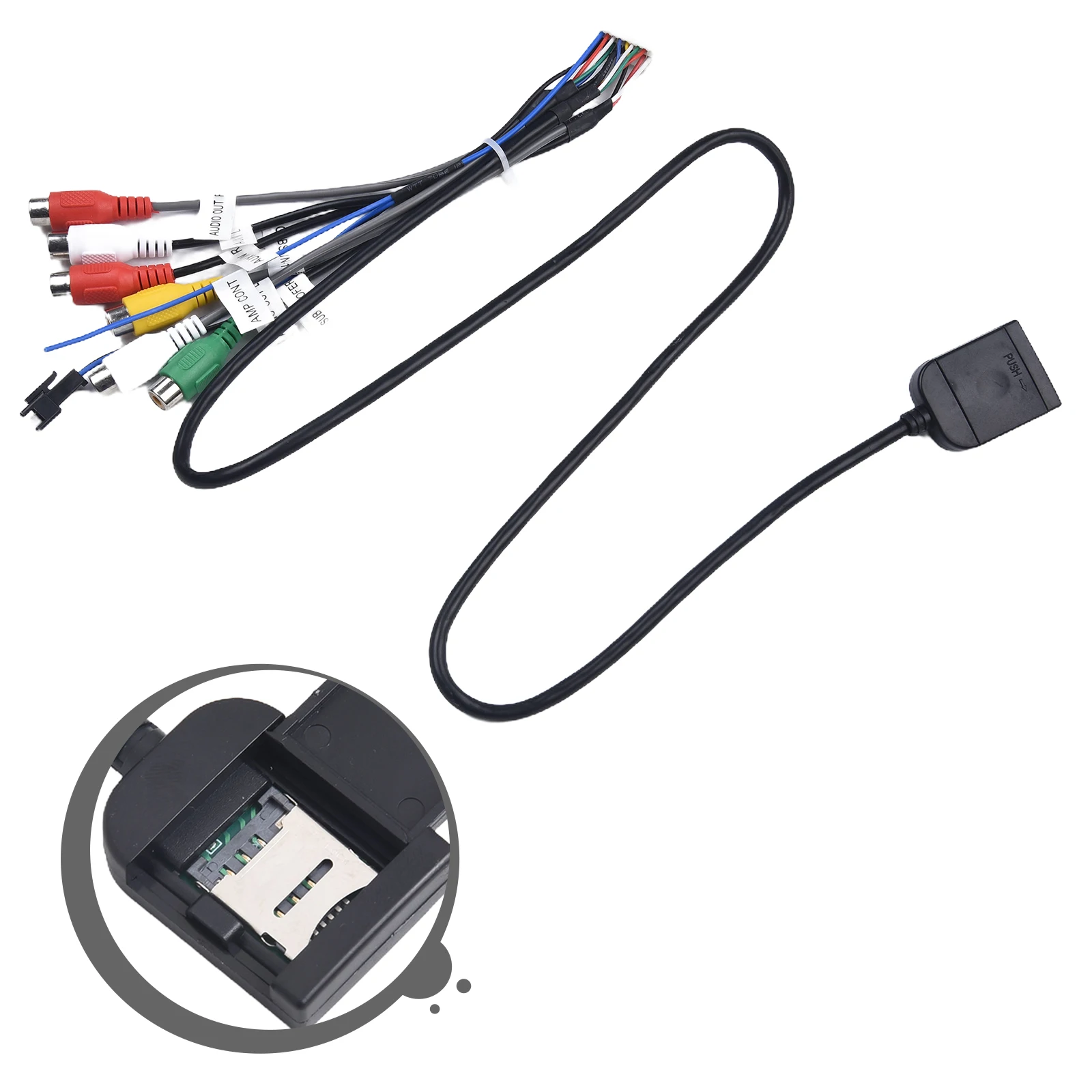 New Sim Card Slot Adapter For Android Radio Multimedia Gps 4G 20pin Cable Connector Car Accsesories Wires Replancement Part  