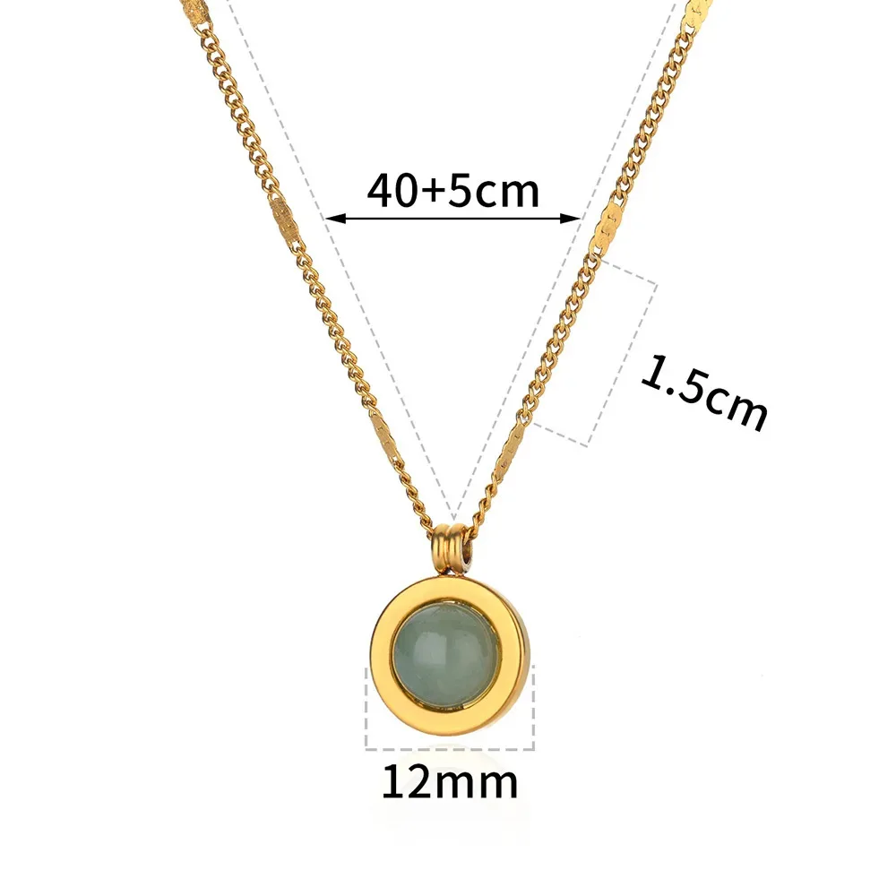 XIYANIKE 316L Stainless Steel First Pendant Geometric Gold Women's Accessories Fashion Design Simple Jewelry Collier