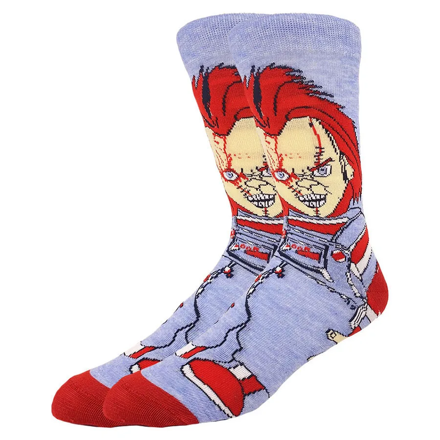 Calcetines con temática de Anime de dibujos animados para hombres y mujeres, estampados de Navidad y Halloween, moda urbana de Hip Hop, novedad, divertidos calcetines informales