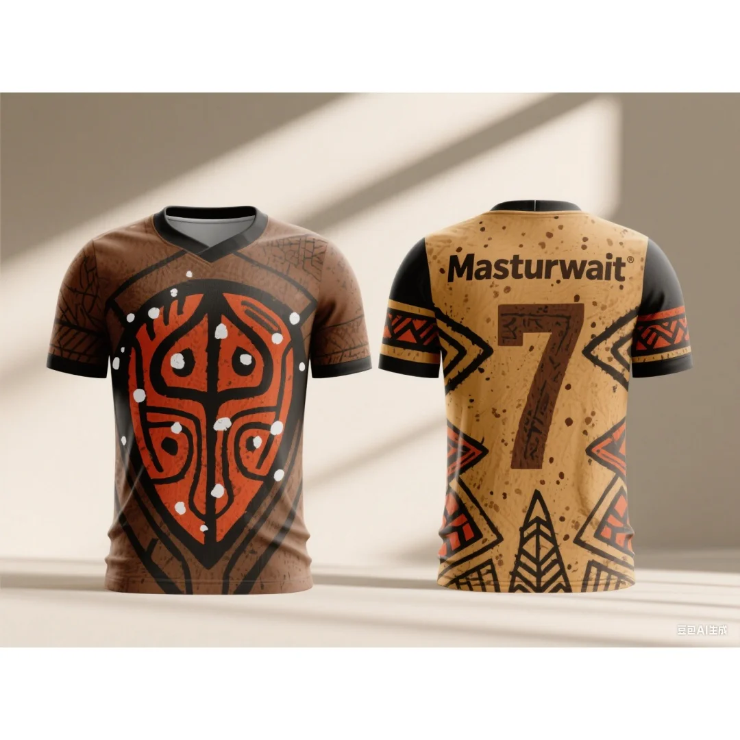 古代トーテム No. 7 サッカーユニフォーム 3D 印刷スポーツレジャー速乾性通気性快適な男性と女性の Y2K Tシャツ